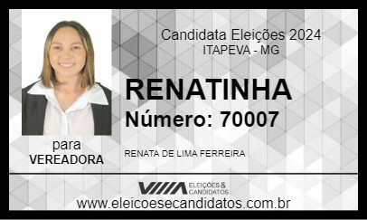 Candidato RENATINHA 2024 - ITAPEVA - Eleições