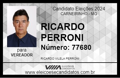 Candidato RICARDO PERRONI 2024 - CARNEIRINHO - Eleições