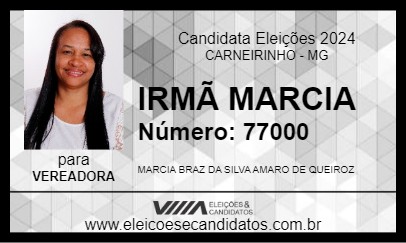 Candidato IRMÃ MARCIA 2024 - CARNEIRINHO - Eleições