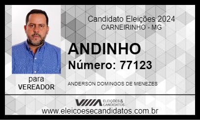 Candidato ANDINHO 2024 - CARNEIRINHO - Eleições