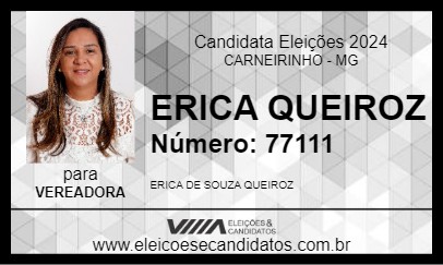 Candidato ERICA QUEIROZ 2024 - CARNEIRINHO - Eleições