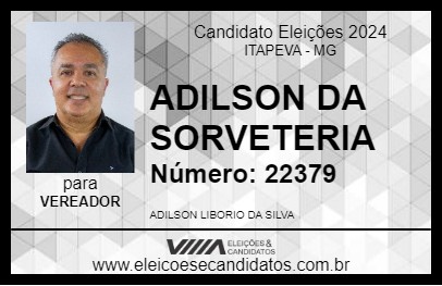 Candidato ADILSON DA SORVETERIA 2024 - ITAPEVA - Eleições