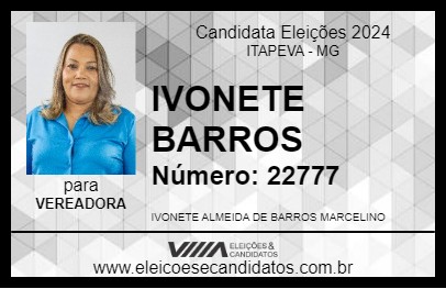 Candidato IVONETE BARROS 2024 - ITAPEVA - Eleições