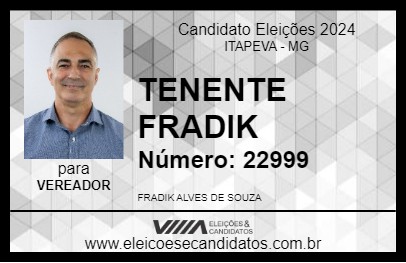 Candidato TENENTE FRADIK 2024 - ITAPEVA - Eleições