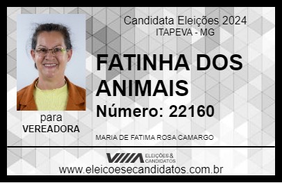 Candidato FATINHA DOS ANIMAIS 2024 - ITAPEVA - Eleições