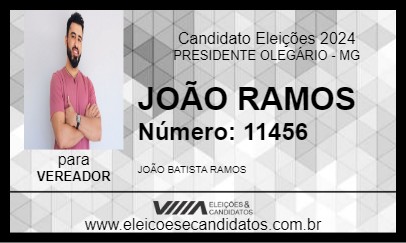 Candidato JOÃO RAMOS 2024 - PRESIDENTE OLEGÁRIO - Eleições