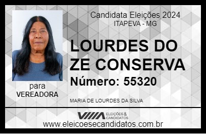 Candidato LOURDES DO ZE CONSERVA 2024 - ITAPEVA - Eleições