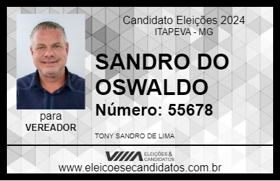 Candidato SANDRO DO OSWALDO 2024 - ITAPEVA - Eleições