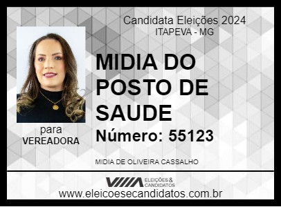 Candidato MIDIÃ DA SAÚDE 2024 - ITAPEVA - Eleições