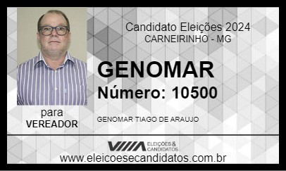 Candidato GENOMAR 2024 - CARNEIRINHO - Eleições