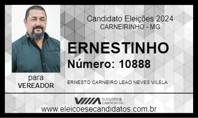 Candidato ERNESTINHO 2024 - CARNEIRINHO - Eleições