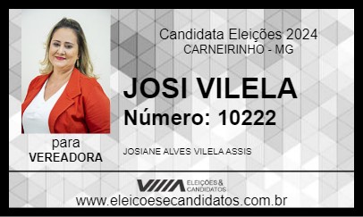 Candidato JOSI VILELA 2024 - CARNEIRINHO - Eleições