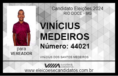 Candidato VINÍCIUS MEDEIROS 2024 - RIO DOCE - Eleições