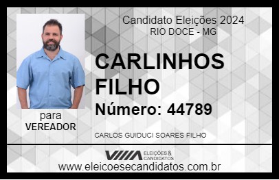 Candidato CARLINHOS FILHO 2024 - RIO DOCE - Eleições