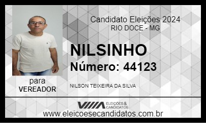 Candidato NILSINHO 2024 - RIO DOCE - Eleições