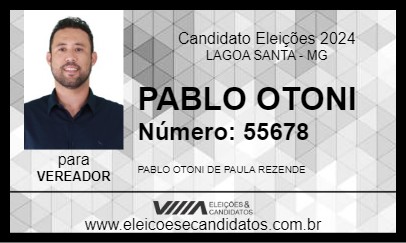 Candidato PABLO OTONI 2024 - LAGOA SANTA - Eleições