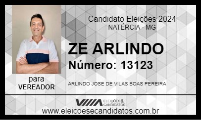 Candidato ZE ARLINDO 2024 - NATÉRCIA - Eleições