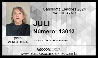 Candidato JULI 2024 - NATÉRCIA - Eleições