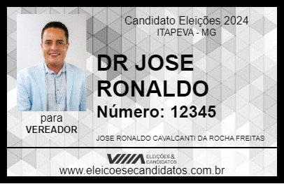 Candidato DR JOSE RONALDO 2024 - ITAPEVA - Eleições