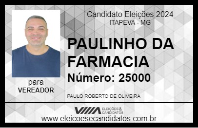 Candidato PAULINHO DA FARMACIA 2024 - ITAPEVA - Eleições