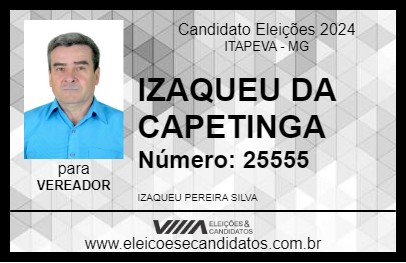 Candidato IZAQUEU DA CAPETINGA 2024 - ITAPEVA - Eleições