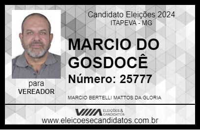 Candidato MARCIO DO GOSDOCÊ 2024 - ITAPEVA - Eleições