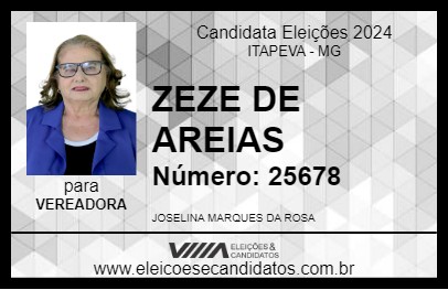 Candidato ZEZE DE AREIAS 2024 - ITAPEVA - Eleições