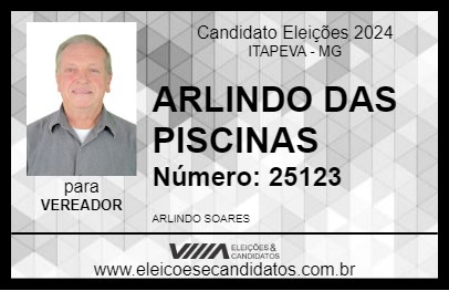 Candidato ARLINDO DAS PISCINAS 2024 - ITAPEVA - Eleições