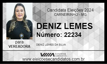 Candidato DENIZ LEMES 2024 - CARNEIRINHO - Eleições