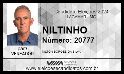 Candidato NILTINHO 2024 - LAGAMAR - Eleições