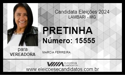 Candidato PRETINHA 2024 - LAMBARI - Eleições