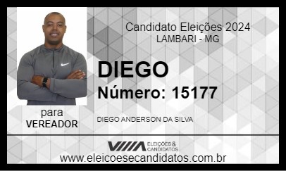 Candidato DIEGO  2024 - LAMBARI - Eleições