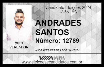 Candidato ANDRADES SANTOS 2024 - JAÍBA - Eleições