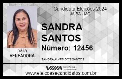 Candidato SANDRA SANTOS 2024 - JAÍBA - Eleições