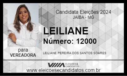 Candidato LEILIANE 2024 - JAÍBA - Eleições