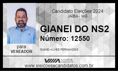 Candidato GIANEI DO NS2 2024 - JAÍBA - Eleições