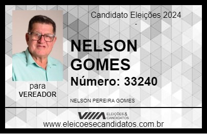 Candidato NELSON GOMES 2024 - LAGAMAR - Eleições