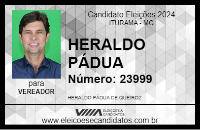 Candidato HERALDO PÁDUA 2024 - ITURAMA - Eleições