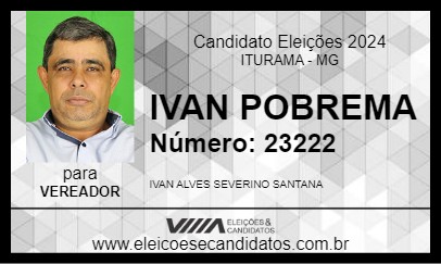 Candidato IVANZIM ALVES 2024 - ITURAMA - Eleições