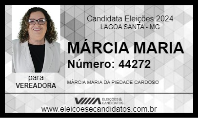 Candidato MÁRCIA MARIA 2024 - LAGOA SANTA - Eleições