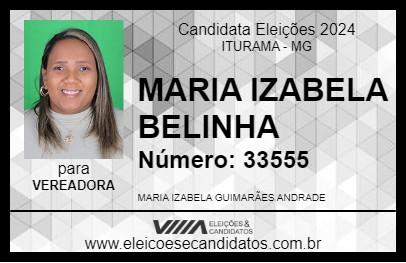 Candidato MARIA IZABELA BELINHA 2024 - ITURAMA - Eleições