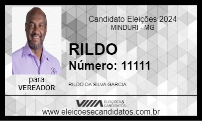 Candidato RILDO 2024 - MINDURI - Eleições