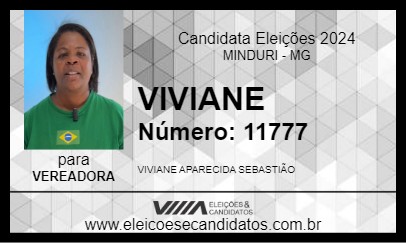 Candidato VIVIANE 2024 - MINDURI - Eleições