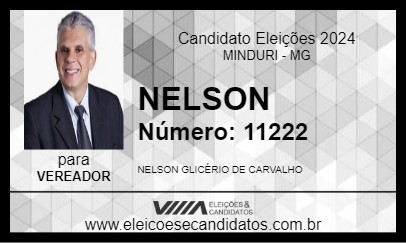 Candidato NELSON DESPACHANTE 2024 - MINDURI - Eleições