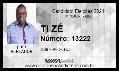 Candidato TI ZÉ 2024 - MINDURI - Eleições