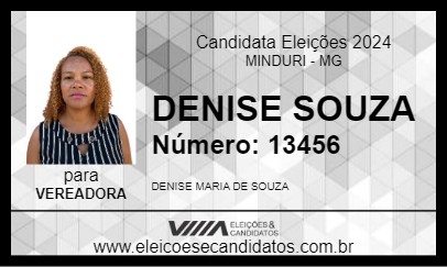 Candidato DENISE SOUZA 2024 - MINDURI - Eleições