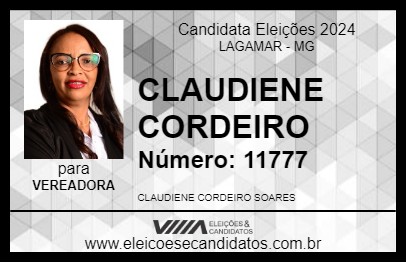 Candidato CLAUDIENE CORDEIRO 2024 - LAGAMAR - Eleições