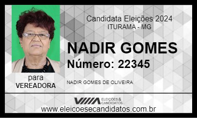 Candidato NADIR GOMES 2024 - ITURAMA - Eleições