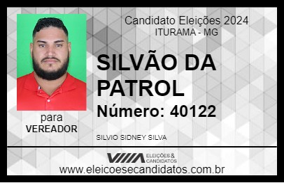 Candidato SILVÃO DA PATROL 2024 - ITURAMA - Eleições