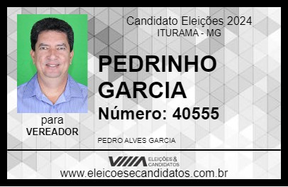 Candidato PEDRINHO GARCIA 2024 - ITURAMA - Eleições